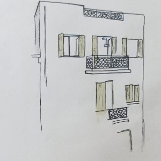 This sketch, by my beloved Rossina, represents the façade of our main building, hosting Tales in Tiles apartments 1 & 2.

The building is comprised of the entrance hall (ground floor), which together with the 1st floor, were built in 1936, and have all the characteristics of the Art Deco architectural movement of that period: the cement tile floors, high ceilings, wooden windows and shutters, elaborate railings. 

The apartment on the second floor was an addition of 1957, with remarkably interesting mosaic floors, marble sinks and a private roof top terrace overlooking the city.
 
An elegant wooden staircase connects the round floor to the 1st and the 2nd floors of the building.

When we bought the building, it was in an almost derelict condition. Together with my husband Sotiris, an engineer in profession and “a craftsman in soul” - as our kids call him, we put extreme care in its renovation and the preservation, elaboration even, of these original elements.
And we continue to make improvements in any way we can and consider necessary.

You have probably figured by now I love to put our guests’ input in almost everything I write, so, in my view, the result of this renovation could not have been better described than it has been by Ramon, last August: “This place is made out of pure love”. It is indeed and I am so glad it’s coming out.

Stavroula ❤xxx

Sketch by @boudourirossina
.
.
.
.
#husbandandwifeteam #stayhere #holidayapartments #holidayhome #superhostairbnb #airbnblove #airbnblife #airbnbguest  #airbnbhosts  #airbnb #airbnbwelcome #airbnbdecor #hospitalitylife #travelgreece #athenslife #localculture #cityexplore #citysunset #cityscene #citysights #midcenturyarchitecture #artdecodesign #homerenovations #citywalking #exploringthecity #hospitalitydesign #vintagedesign #mydecorvibe